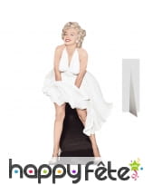 Marilyn Monroe en robe blanche, carton plat