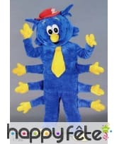 Mascotte mille pattes bleu