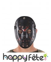 Masque noir de joueur de hockey tueur pour adulte