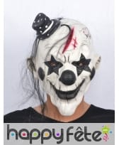 Masque noir et blanc de clown tueur, image 2