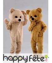 Mascotte ours brun ou beige