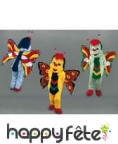 Mascotte papillon coloré