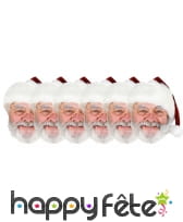 Masque plat de père Noël en carton, image 1