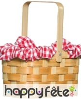 Mini panier de pique-nique tressé, image 3