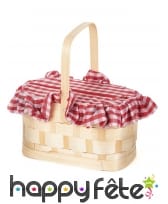 Mini panier de pique-nique tressé