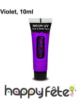 Maquillage phosphorescent visage et corps UV, 10ml, image 7