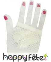 Mitaine résille blanche