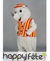 Mascotte rhinoceros cirque