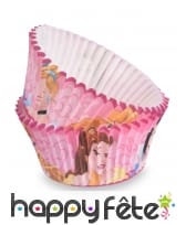Moules roses cupcake Princesses Disney par 50, 7cm