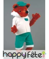 Mascotte renard habillé