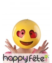 Masque smiley amoureux