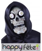 Masque squelette effrayant avec yeux globuleux