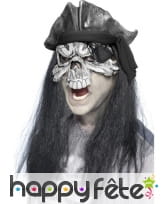 Masque squelette pirate adulte