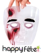 Masque transparent avec blessures en sang, image 1