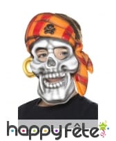 Masque tête de mort de pirate pour enfant