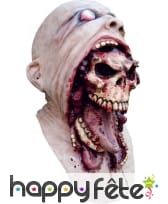 Masque tête de mort qui sort du visage