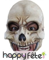 Masque tête de squelette avec ouverture de bouche