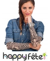 Manches tatouages squelettes noirs, image 1