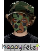 Maquillage visage camouflage, image 5