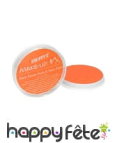 Maquillage visage corps orange