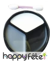 Maquillage vampire gris noir blanc, image 2