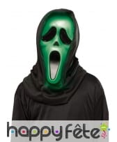 Masque vert lumineux de Scream pour adulte