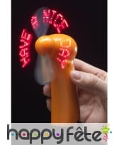 Mini ventilateur lumineux have a nice day