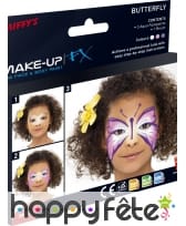 Maquillage visage papillon, image 6