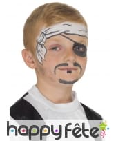 Maquillage visage pirate, image 5