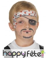 Maquillage visage pirate, image 6