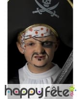Maquillage visage pirate, image 7