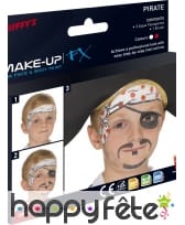Maquillage visage pirate, image 8