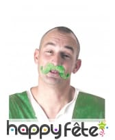 Moustache verte unie Saint Patrick, pour homme