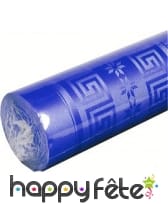 Nappe bleu marine damassée 1.20m x 6 m