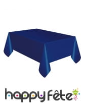 Nappe bleu marine unie en plastique 137x274cm, image 1