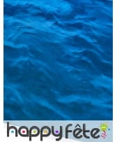 Nappe bleue motif océan de 137 x 274cm, image 1