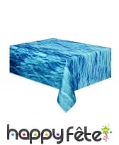 Nappe bleue motif océan de 137 x 274cm, image 2