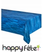 Nappe bleue motif océan de 137 x 274cm
