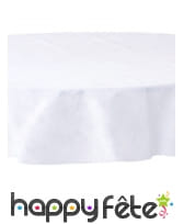Nappe blanche ronde intissé de 240cm