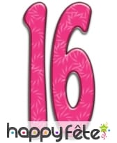 Nombre d'anniversaire géant en carton plat, 171cm, image 1