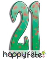 Nombre d'anniversaire géant en carton plat, 171cm, image 3