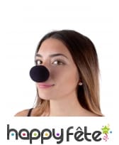 Nez de clown noir en mousse