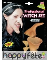 Nez de sorcière avec menton et oreilles