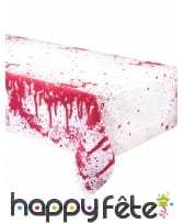 Nappe ensanglantée en plastique fin de 270x140 cm