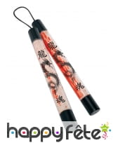 Nunchaku ensanglanté en plastique