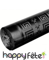 Nappe noir damassée 1.20m x 6 m