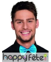 Noeud papillon bleu sur crochet