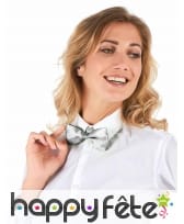 Noeud papillon coloris argenté, image 1