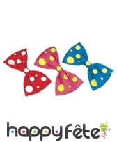 Noeud papillon de clown à pois