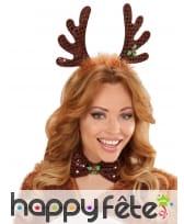 Noeud papillon et bois renne de Noël